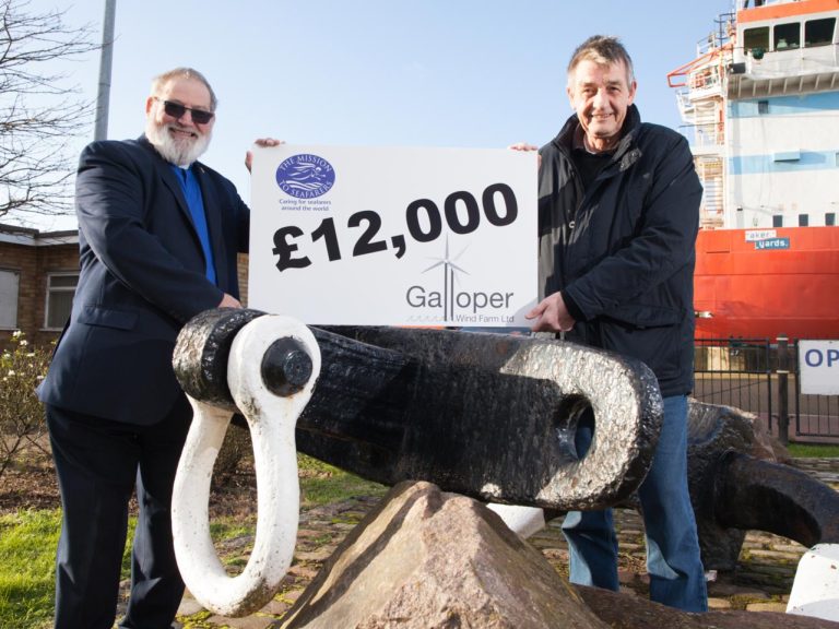 Galloper Donation Cheque